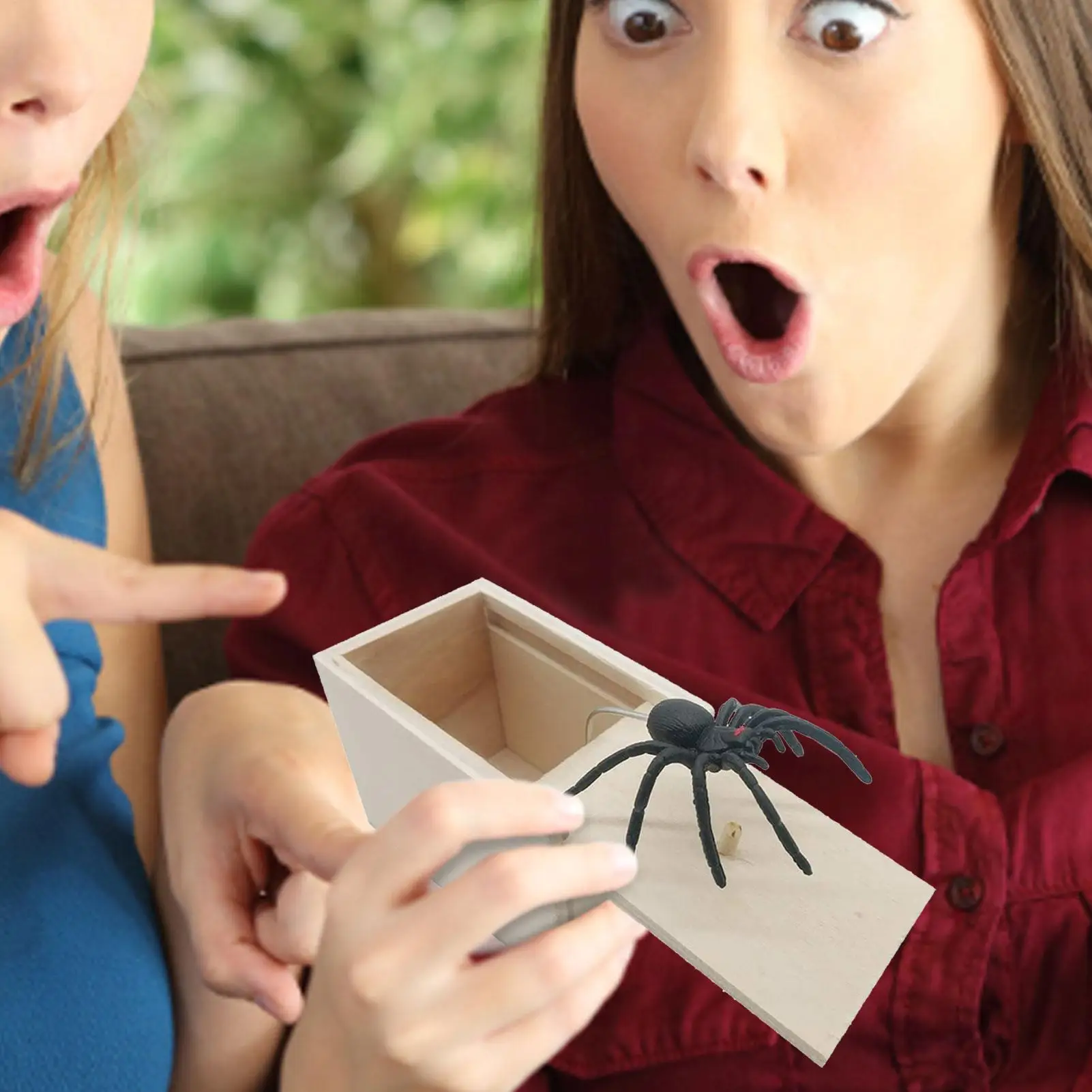 nieuwe Verrassing Creatieve Prank Spider Realistisch Hout Hilarisch Spin Speelgoed Paniek Gag Joke Halloween Kerstcadeaus