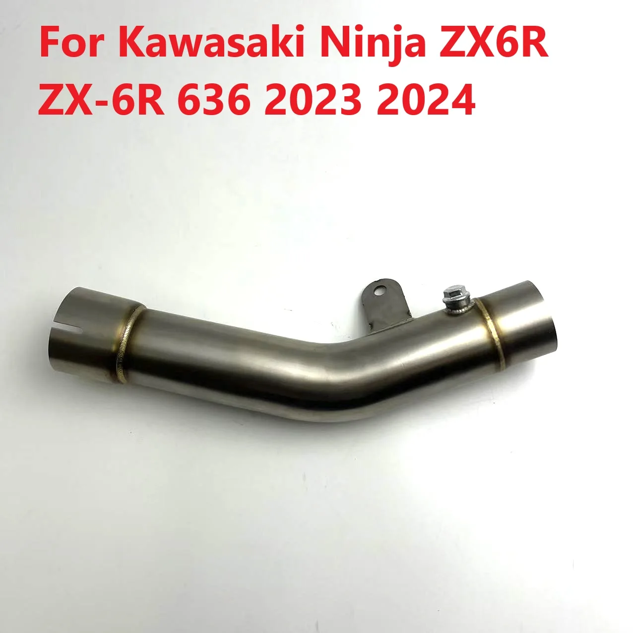 

Motorcycle Exhaust Link Pipe Steel Pipe For Original Muffler For Kawasaki ZX-6R 636 Ninja ZX6R 2023 2024