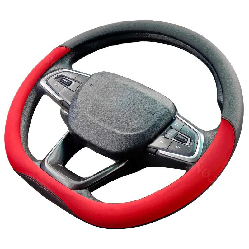 

D-type Light-duty Pickup Truck Van Lorry Car Steering Wheel Cover Handle Case Wrap for 36 38 40 CM Steering-Wheel All Seasons