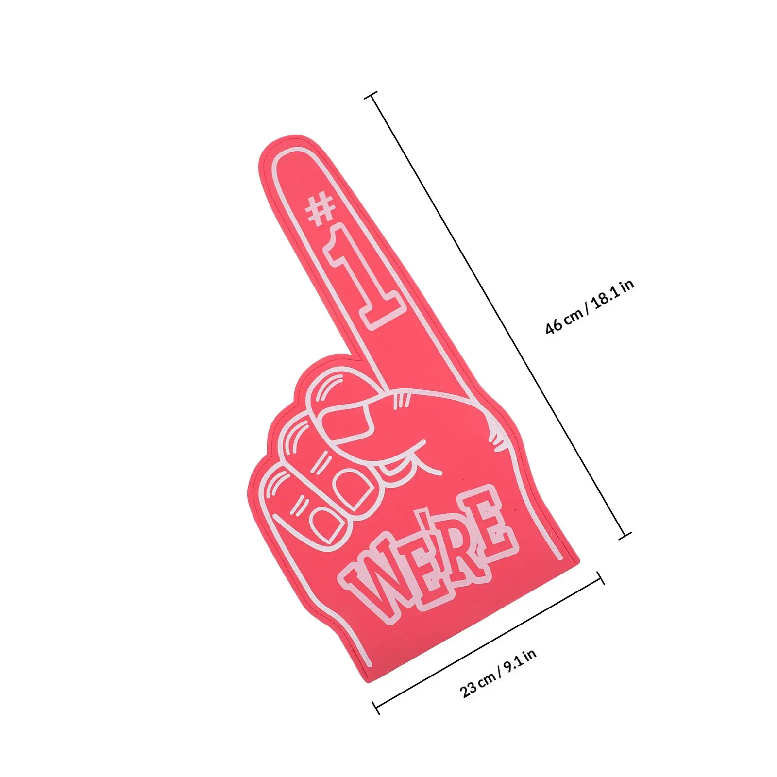 3Pcs Foam Fingers Cheerleading Foam Hand Giant Props for Sports Games Party Noise Makers Fans Pointer Finger Cheer Props