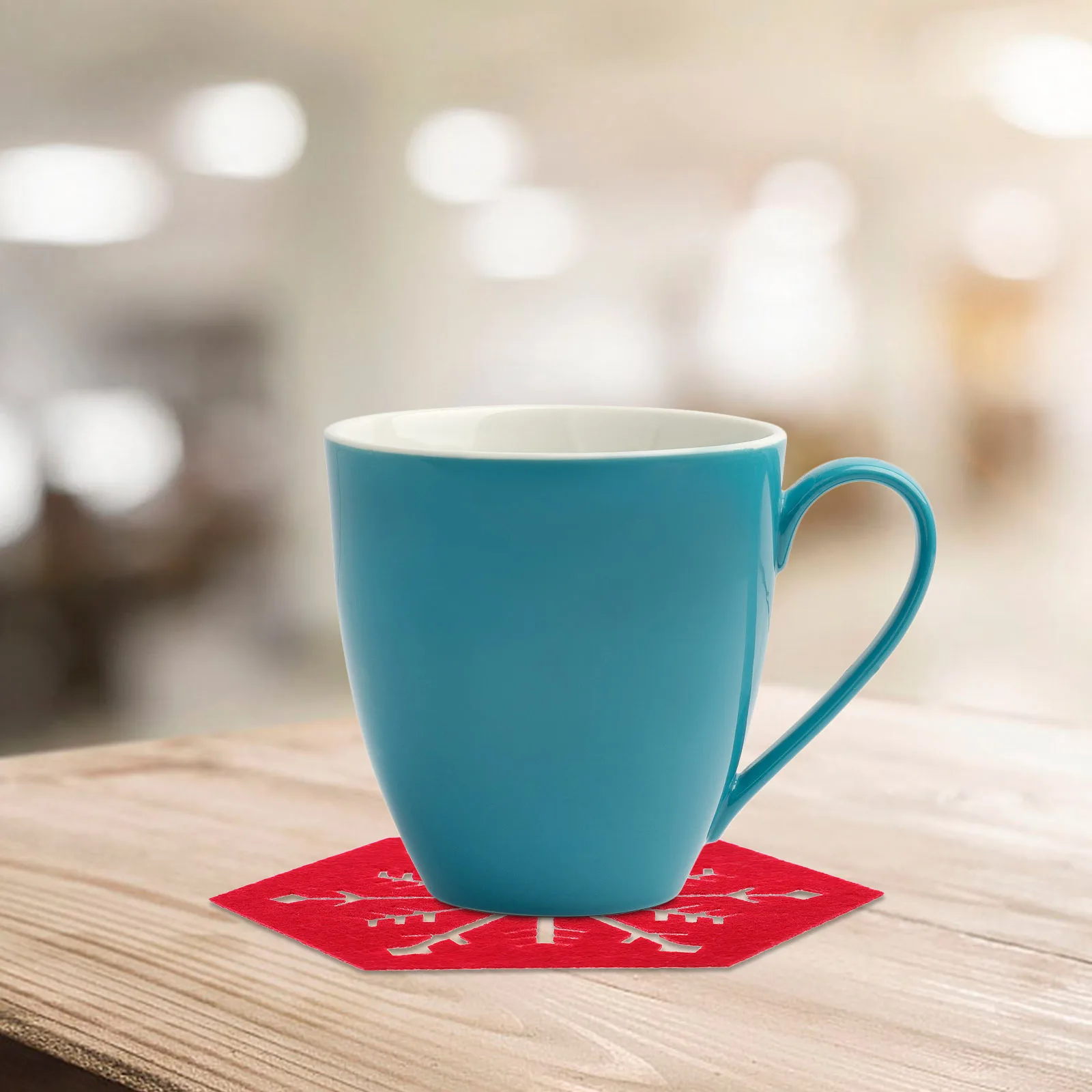 4 قطعة عيد الميلاد مسدس مكان الحصير ندفة الثلج نمط مقاومة للحرارة كأس الحصير الجدول حماية عيد الميلاد عشاء ديكور الحفلات #1