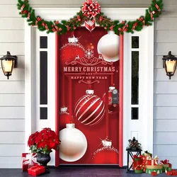 Nightmare Before Christmas Outdoor Decorations Props Christmas Elves Door Cover Santa Xmas Backdrop Banner for Party House Door