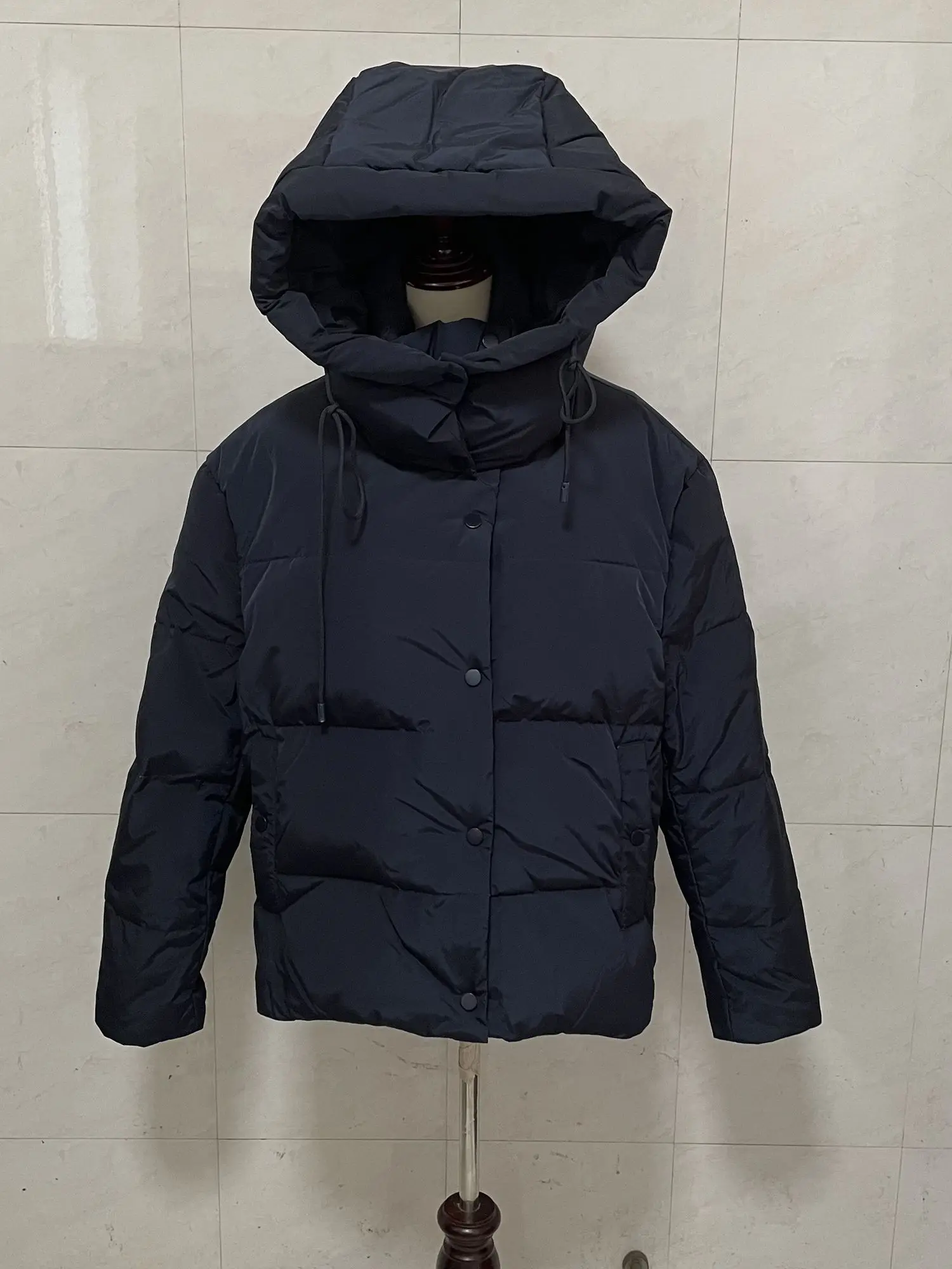 More Than 300g Duck Down Filling Coats Winter Bat Sleeved Bread Style Down Coats Female Thicker Warm Oversized Parkas wy292