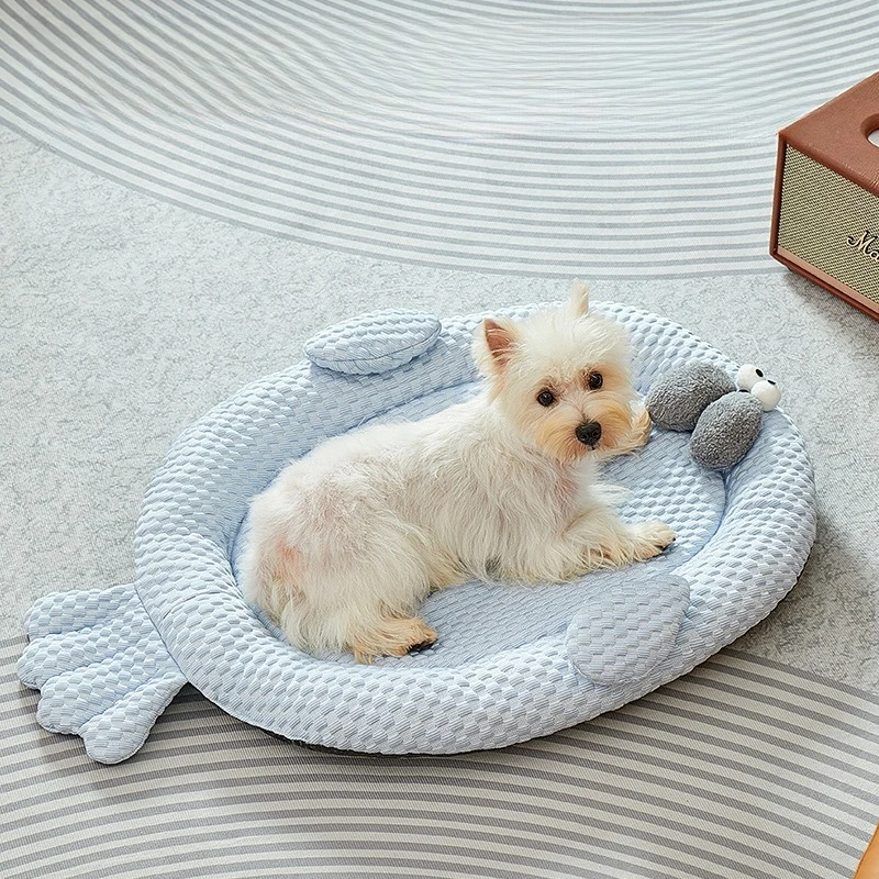 

Summer Pet Dog Cooling Mat Breathable Cat Sleeping Bed Puppy Mat Animal-shaped Pet Bed for Cats Small Medium Dogs Pet Supplies