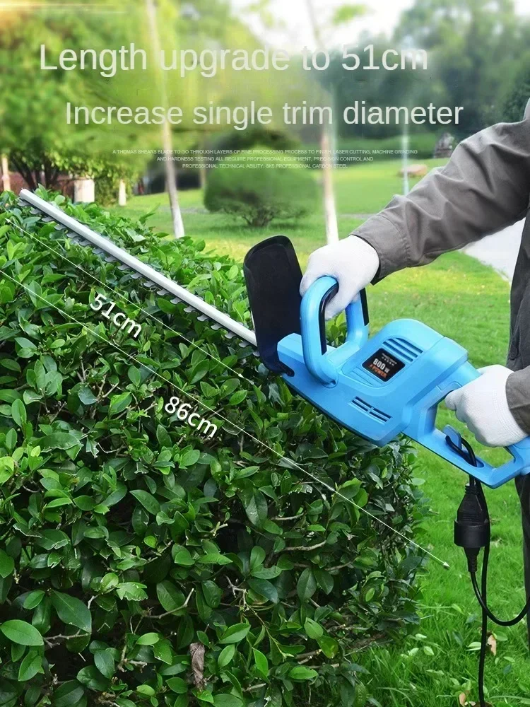 220V Electric Garden Hedge Trimmer with Lithium Battery and Flower Grass Cutting Function