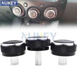 3PC/LOT FIT FOR MAZDA 2 M2 DEMIO 07-14 SWITCH KNOB KNOBS HEATER HEAT CLIMATE CONTROL BUTTONS DIALS FRAME AC AIR CONDITIONING