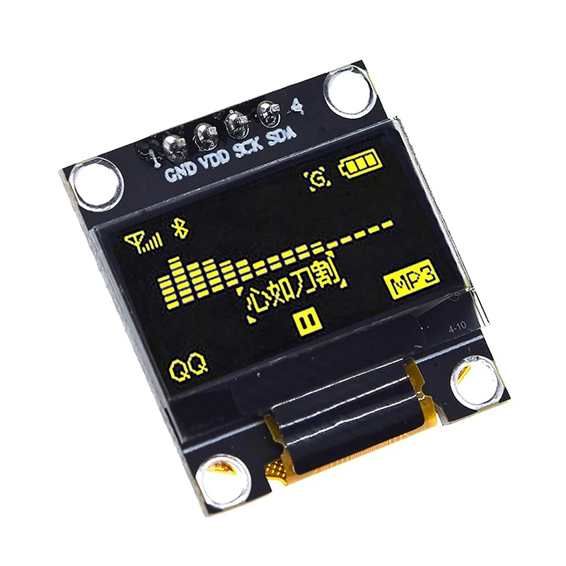 DIY User 0.96 Inch OLED SSD1306 White/Blue/Yellow 128X64 IIC I2C Serial Display Module 12864 LCD Screen Board