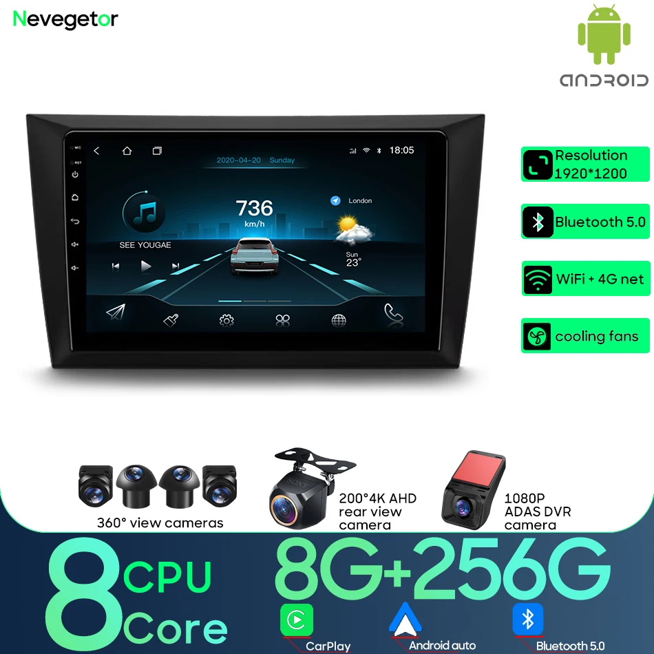 

Car Multimedia Player For Volkswagen Golf 6 2008 - 2016 Frame+Player Android Radio Video Player Car Stereo CarPlay Auto No 2din