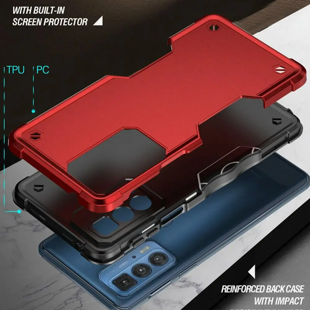 Armor Case for Motorola Moto Edge 20 Pro Case Silicone Soft Inner Hard Shockproof Cover for Moto Edge 20Pro Edge20 20 Pro Case