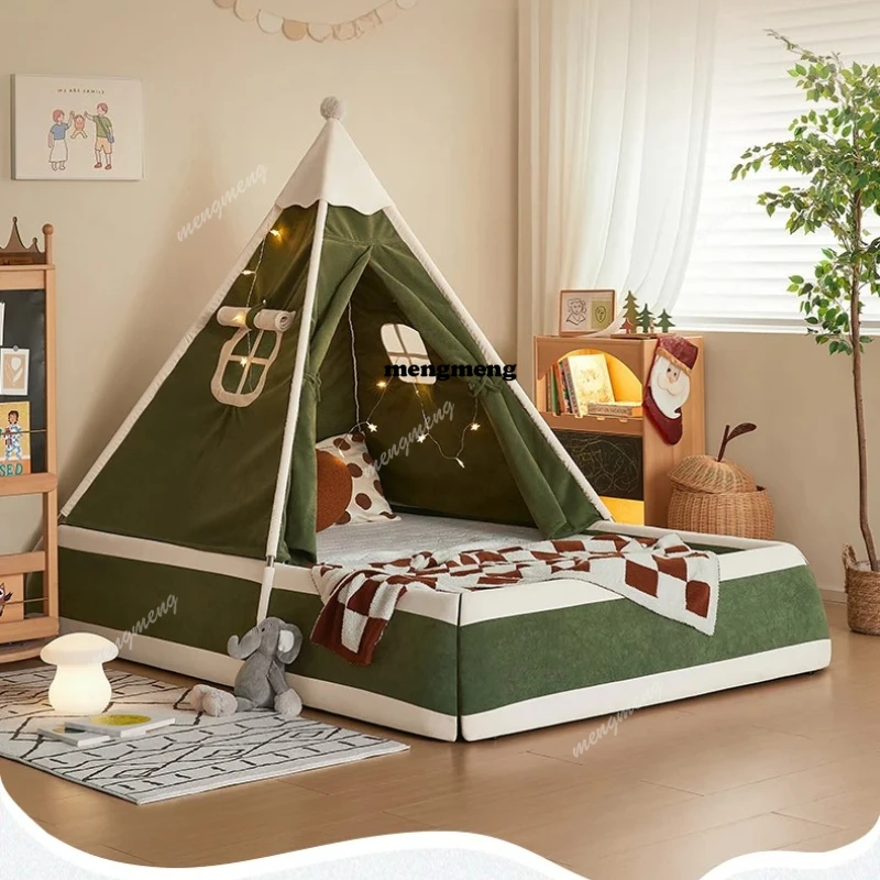 

Детская кровать-палатка Green Europe Safety: простой современный дизайн, односпальная, для малышей, мебель для дома