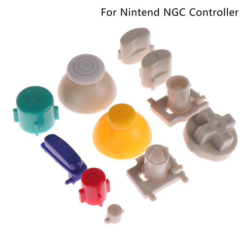 1set Full Set Buttons For Gamecube L R Right Left Trigger Buttons D-Pad ABXY Buttons Mod Kit Set For Nintend NGC Controller