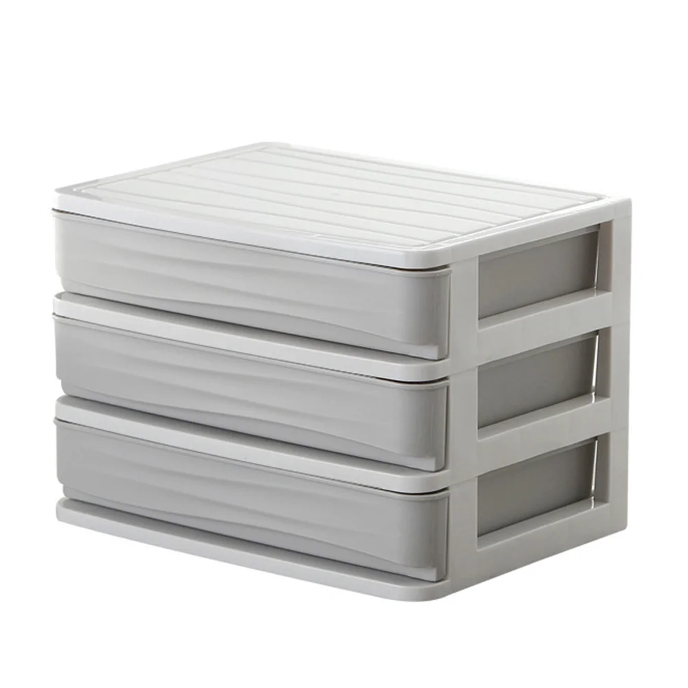 Office Desktop Storage File Organizer Pen Work Drawers Plastic Cabinet Craft Container