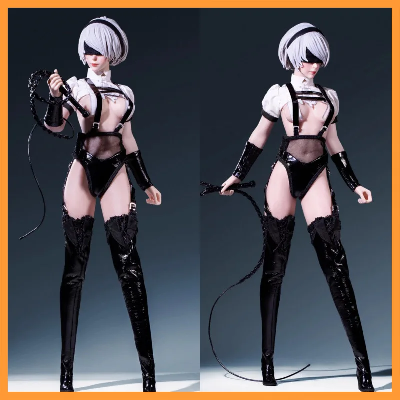 

ACPLAY 1/6 Scale ATX061 Mesh Belt Knee High Boots Short Sleeved Top Sexy Queen Set Fit 12inch Action Figure Model Toys