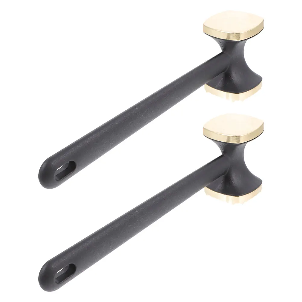 

2pcs Premium Meat Household Meat Tenderizer Pork Knocking Hammer Dual Sided Kitchen Mallet Beef Chicken Turkey Lamb Tenderizer