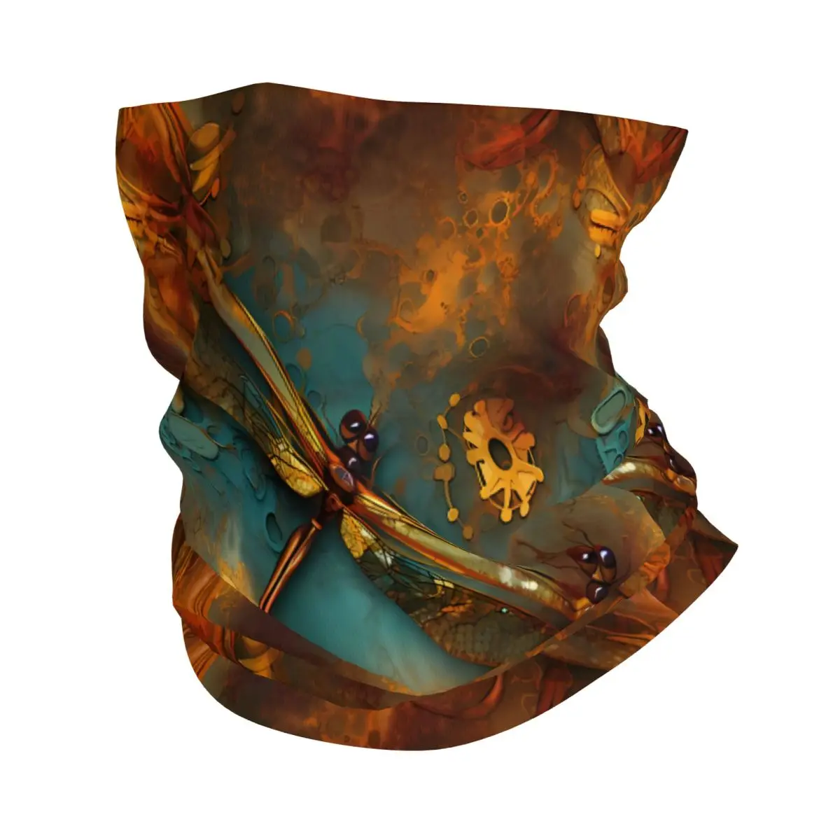 Dragonfly Scarf Neckerchief Neck Face Mask Polyester