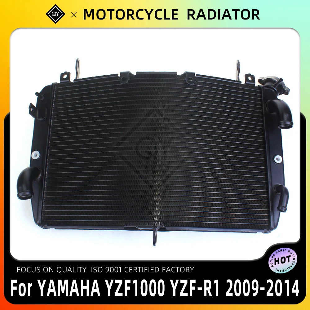 

LQYL Motorcycle Aluminium Radiator Cooler Cooling Water Tank For YAMAHA YZF R1 2009 2010 2011 2012 2013 2014 YZF-R1 YZF1000