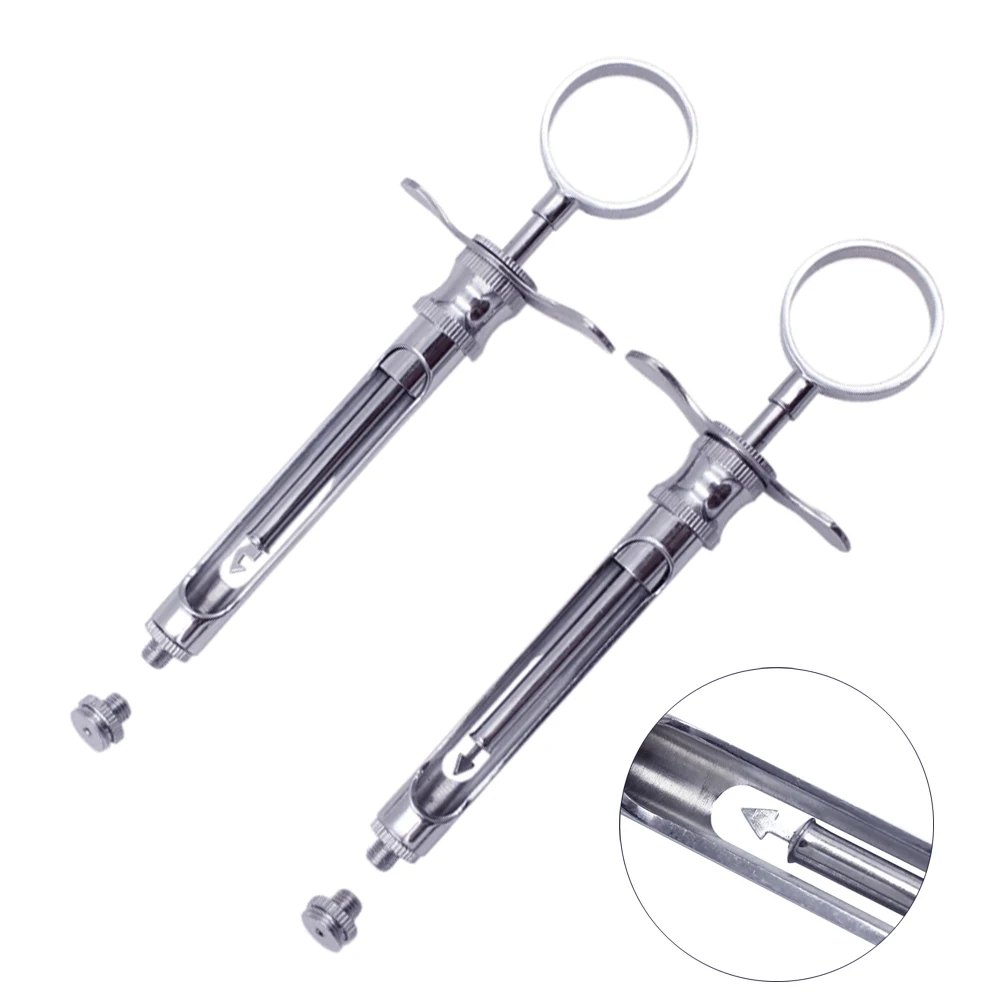 

Dental Stainless Steel Syringe Aspirating Syringe Dentist Injector Dentistry Surgical Instrument Injector Tool Dental Supplies