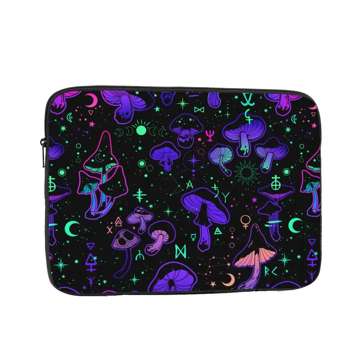 Shockproof Case 10 12 13 15 17 Inch Magic Mushrooms With Occult Laptop Liner Sleeve Notebook Sleeve Cover Bag