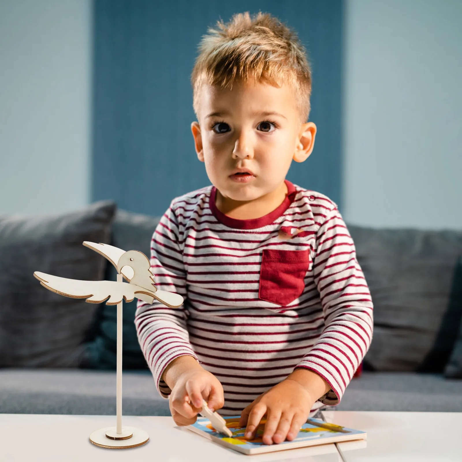 1Set Wood Balance Bird Educational Kids DIY Assembled Balance Eagle Plaything Creative Intelligence Development Stem Game