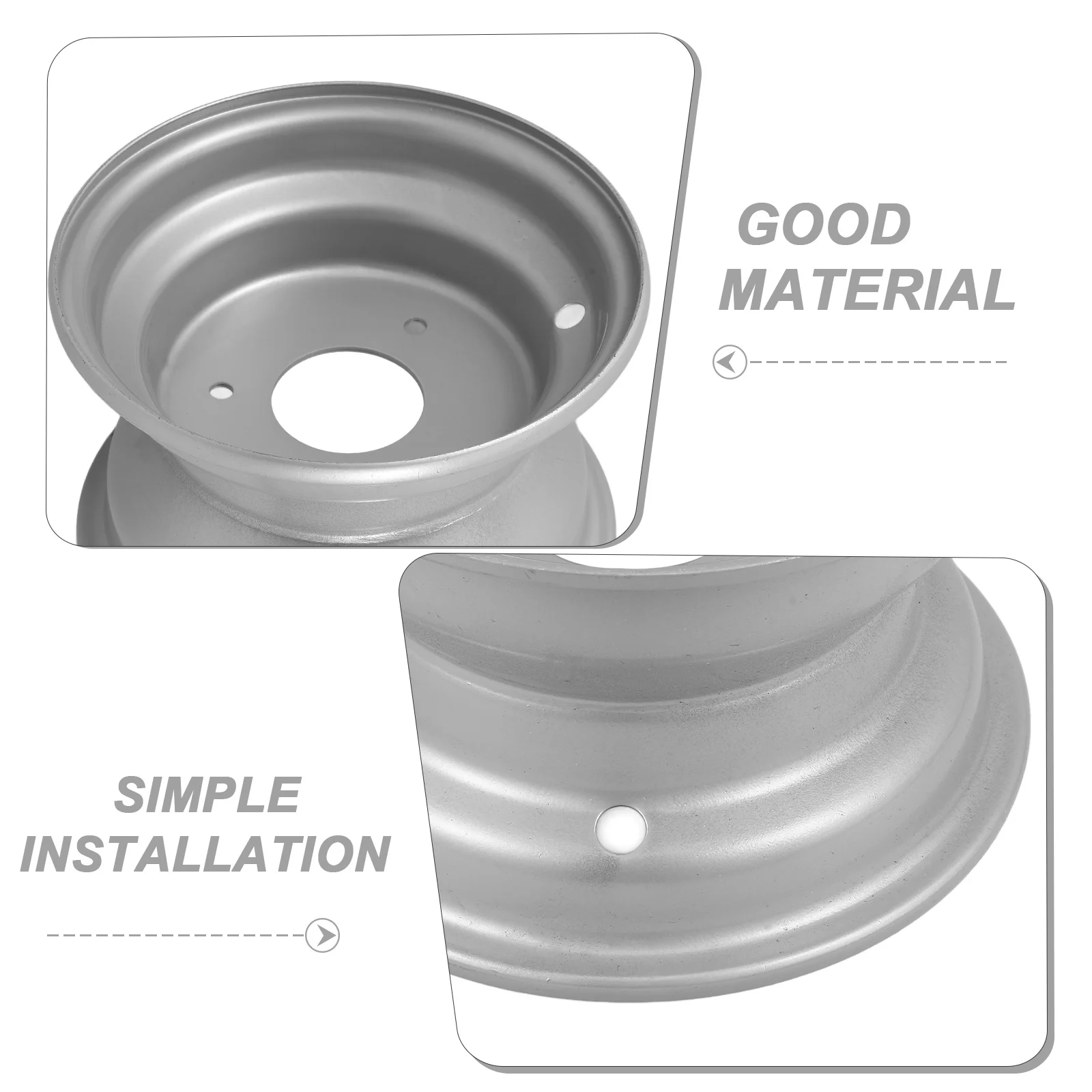 

Durable Iron Atv Wheel Rim 3 Holes Replacement for 50-125cc Atv Enhanced Handling and Stability Wheel Rim Go Kart Parts