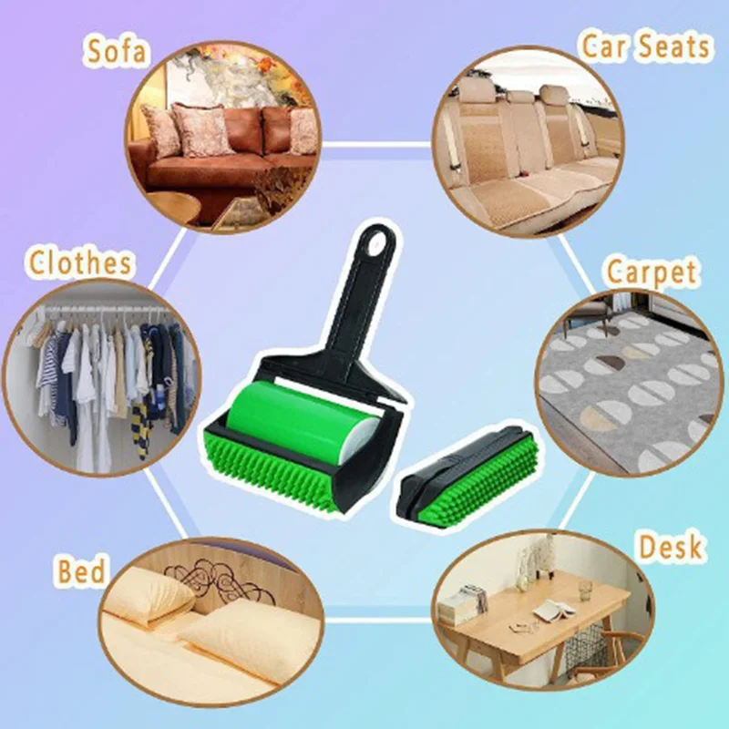 Reusable Sticky Buddy Picker Cleaner Lint RollerBrush Brush Household Pet Hair Remover Brush Cleaning Wool For Cleaning Clothes