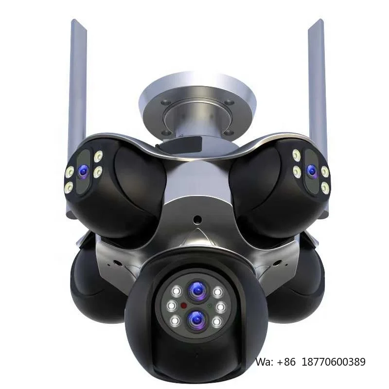 Regis 10X Optical Zoom 30MP 5PTZS, App Control, 360° Rotation, 6-Lens 5-Screen Outdoor IP WiFi Home Security Night Vision