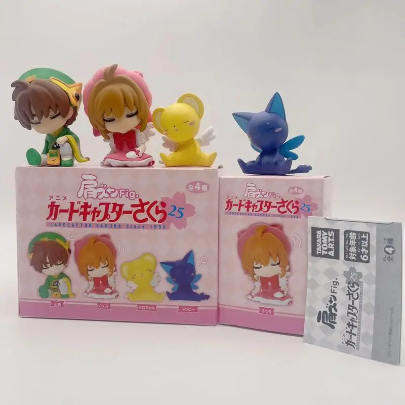 

Cardcaptor Сакура Спящее плечо к плече Японское витое яйцо Q Версия Li Syaoran Keroberos Аниме Фигурка Декор Игрушки Подарок