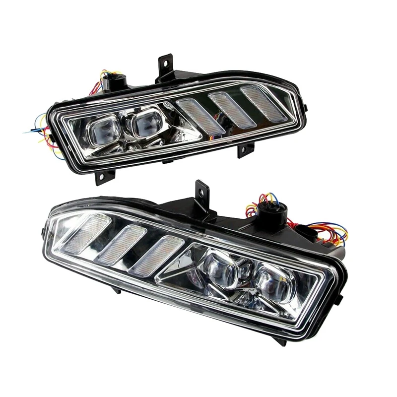 

LED DRL Daytime Running Lights Fog Lights Turn Signal Lamp For Nissan X-Trail Rogue Qashqai Kicks Sylphy Sentra 2017-20