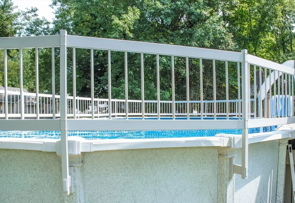 Aqua Select-Base de valla de seguridad para piscina sobre el suelo, vinilo protegido UV de primera calidad, mantiene los juguetes de la piscina