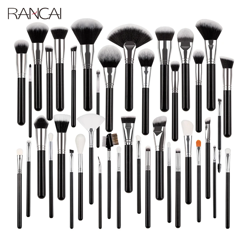 RANCAI Makeup Brush More Kabuki Foundation Brush for Liquid Cream Powder Contour Buffing Blending Concealer Face Cosmetic Brush