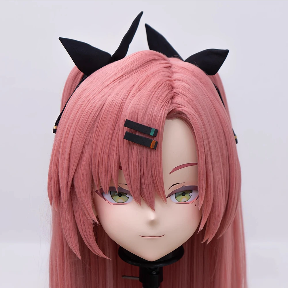 

(MEO405) Customize Handmade Full Head Lockable Crossdress Male to Female Japanese Cartoon Anime Game Character Kigurumi Mask