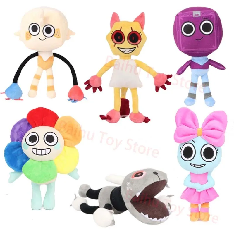 

30cm Dandy's World Plush Cute Dandy World Scrap Stuffed Horror Game Goob Pebble Plushie Soft Pillow Doll Kawaii Room Decor Toy