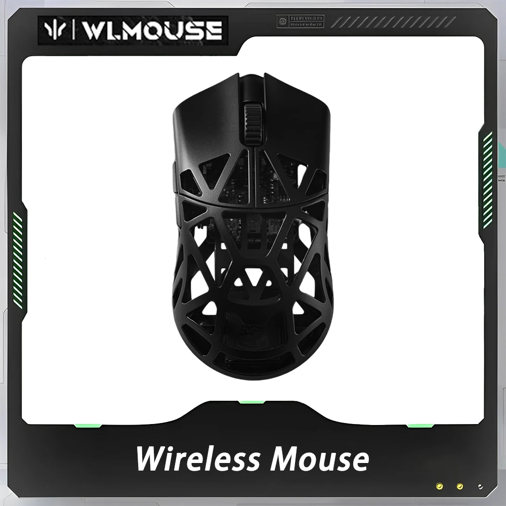 WANLING WLmouse BeastX Wireless Mouse Magnesium Alloy PAW3395 Sensor Nordic 52840 Chip Two Mode FPS Gaming Mouse 39g Customized