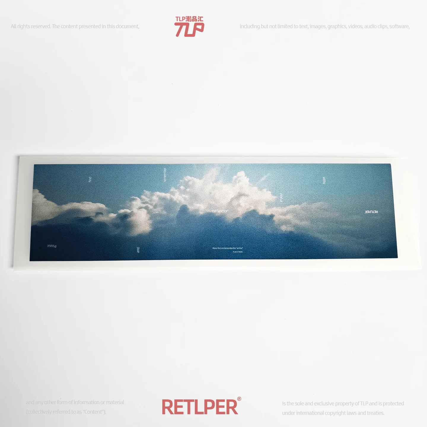 Retlper Reflective Car Sticker Original Blue Sky Clouds Find Your Inner Anchor Point Waterproof for Car/Moto