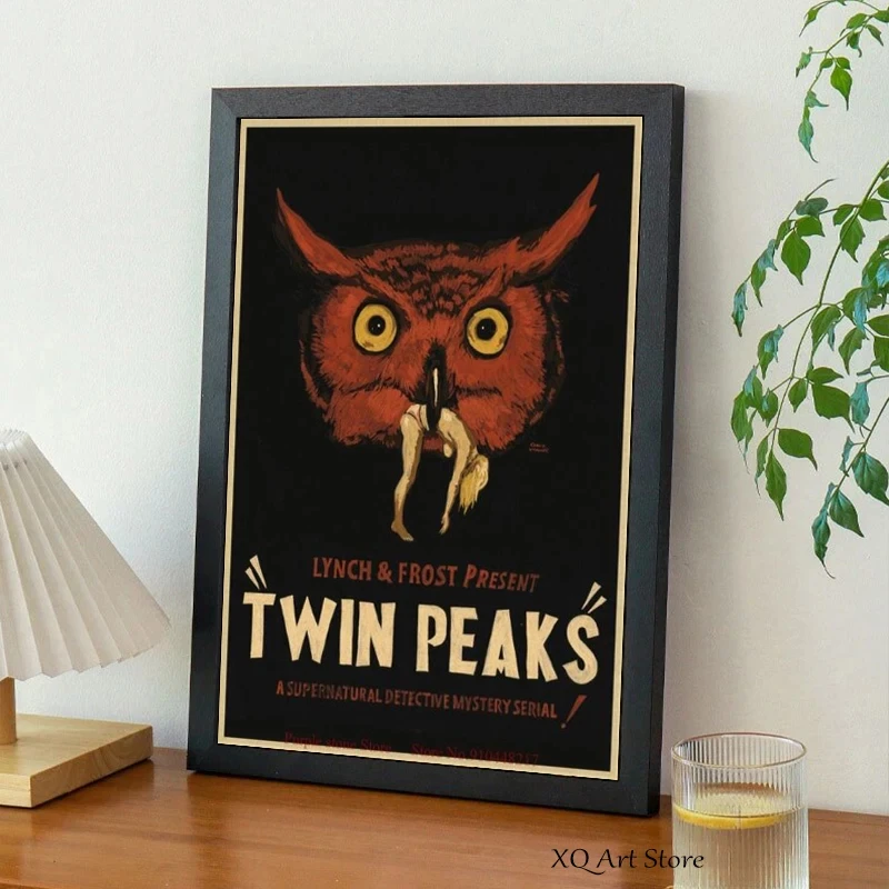 Vintage Poster Movie Home Living Room Bar Decorative Twin Peaks HD Pictures Poster Canvas Paintings Retro Decor Frameless Gift