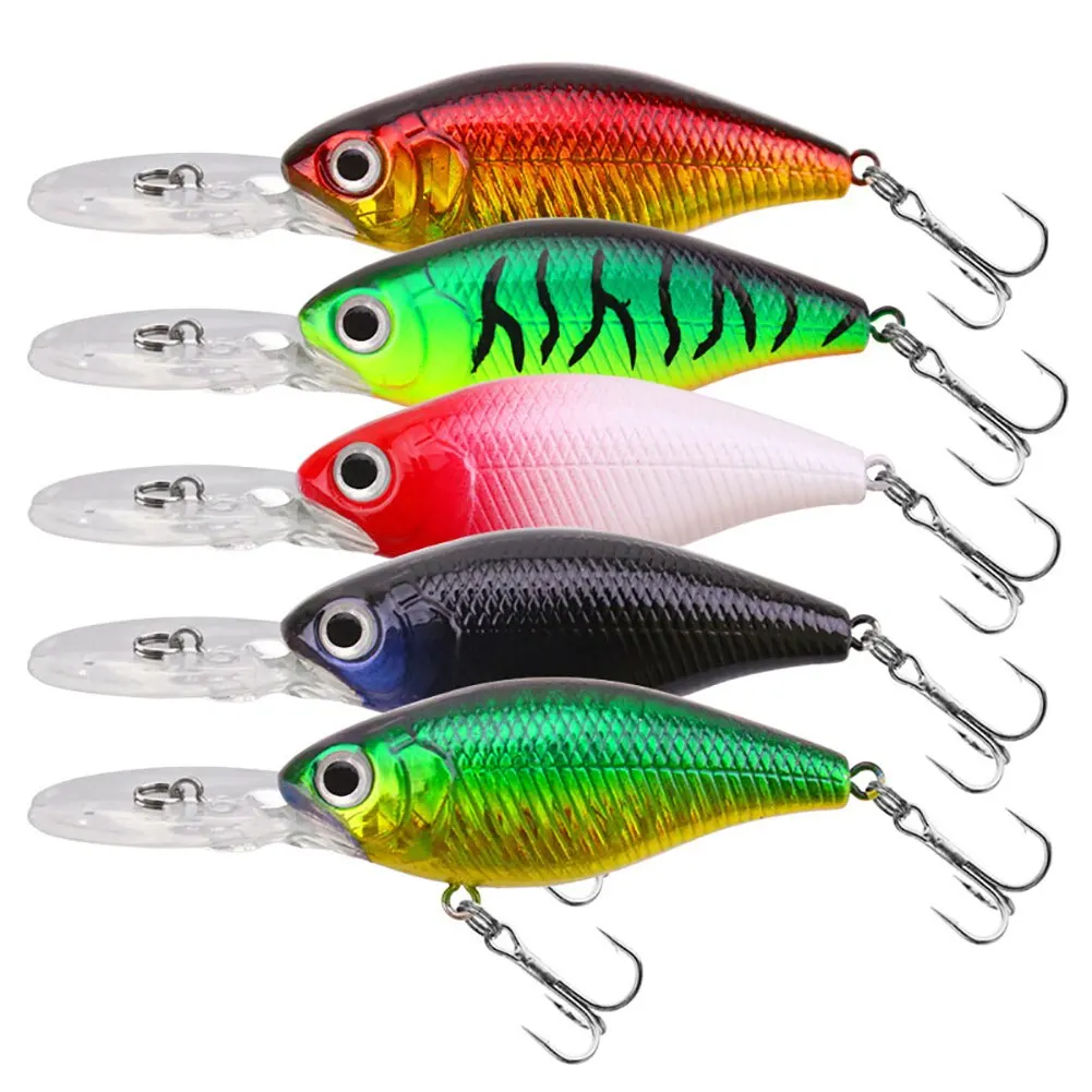 

1Pcs Fishing Baits Floating Minnow Fishing Lures Hard Baits Topwater Lures Kit For Trout Bass Perch 7.5cm 7.8g