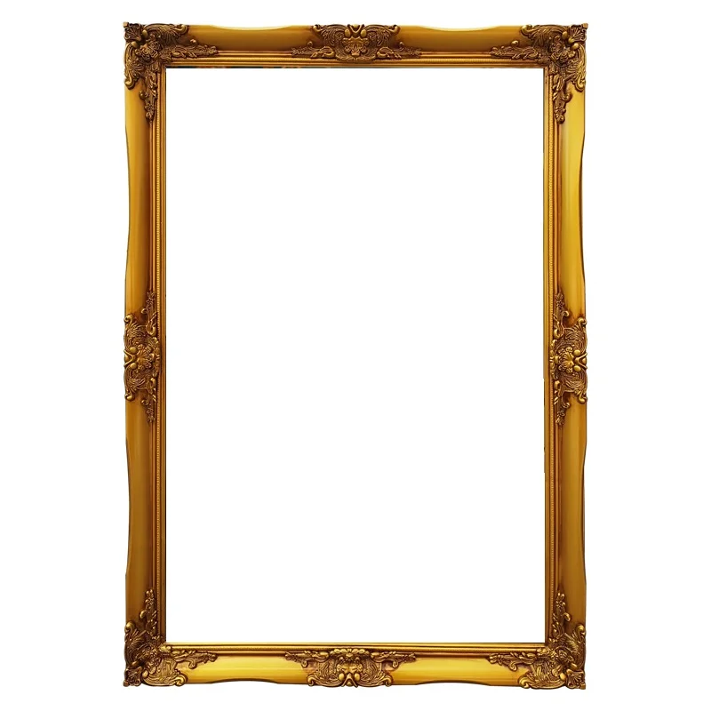 Customized Size Accepted Vintage Decoration Wood Picture Mirror Frame