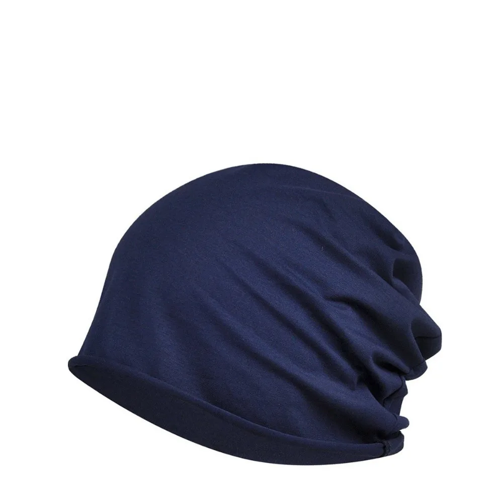 

2PCS Baggy Cap Windproof Confinement Nightcap Soft Breathable Baotou Cap Elastic Bonnet Cotton Slouchy Beanie Outdoor