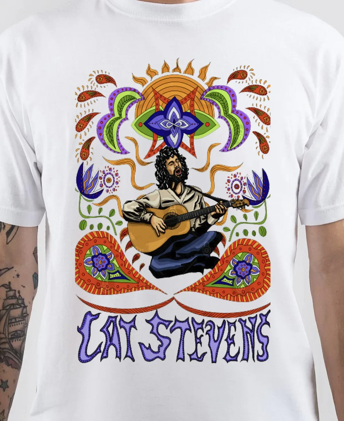 Cat Stevens white ALBUM T-shirt Unisex Tee All sizes S to 45Xl TD181