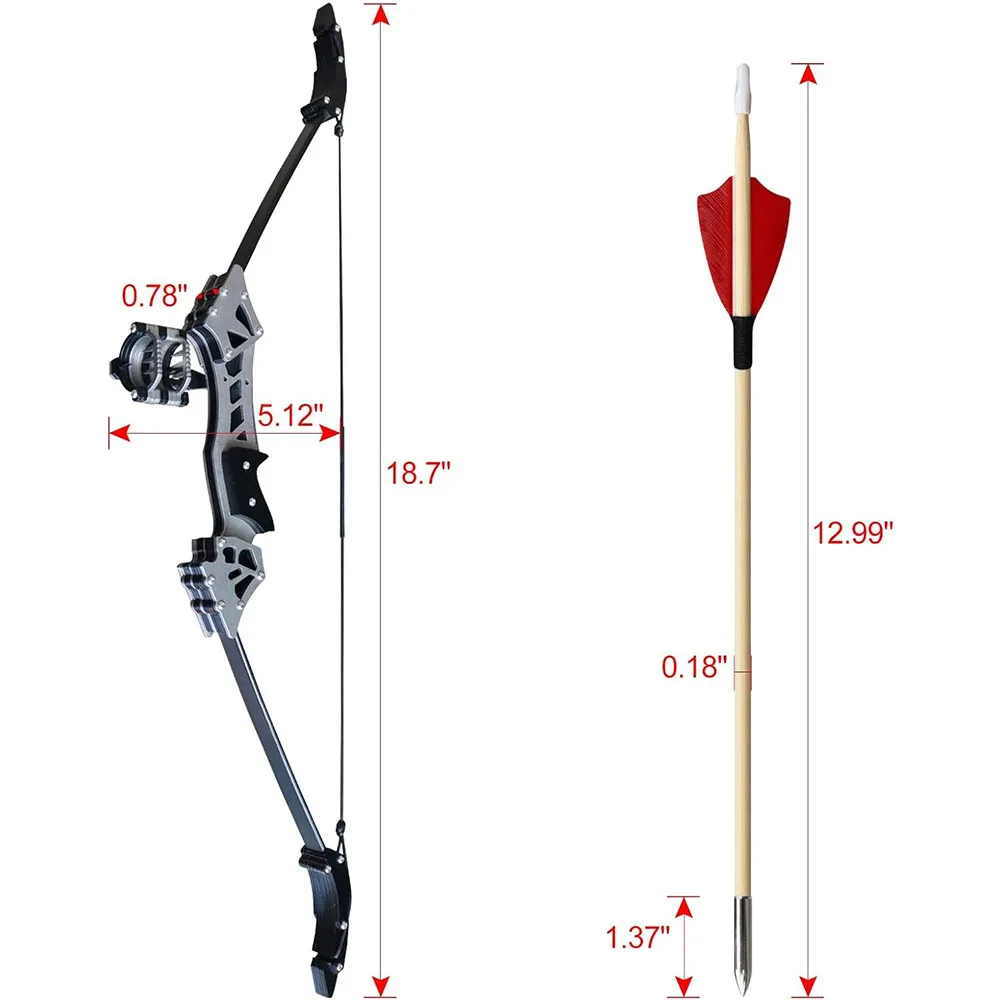 الرماية 18 "16lbs قوس منحني صغير وسهم مجموعة للمراهقين البالغين المدى 30-60 متر اليد اليمنى الهدف اطلاق النار لعبة الصيد القوس