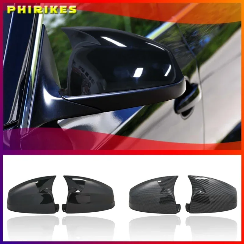 

Side Wing Rearview Mirror Cover Cap For BMW 5 6 7 Series E60 E61 E63 E64 F01 F02-F04 F06 F07 F10 F11 F12 F13 Carbon Fiber Black