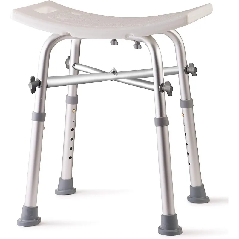 

Adjustable Bath Chair with Unique Heavy Duty Crossbar Supports, Shower Stool, Bathroom Chair, Safety Handicap Shower C