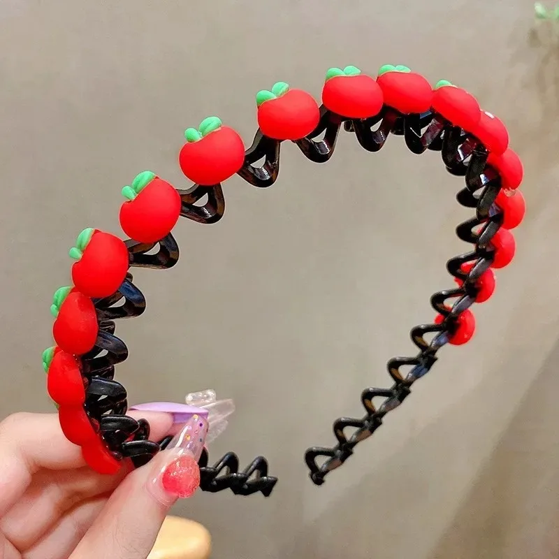 Niedlicher Haarreif für Babymädchen, Rutschfestes Wellen-Stirnband mit Zähnen, Kinder-Haaraccessoires für Pony- und Haarstyling – Detail 4
