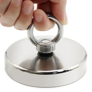 Ímã de pesca super forte do neodímio, N52 Heavy Duty, Ímã da terra rara com furo escareado, Salvamento magnético do parafuso, D16-D42 mm 12 principais vendas imãs de pesca - №12