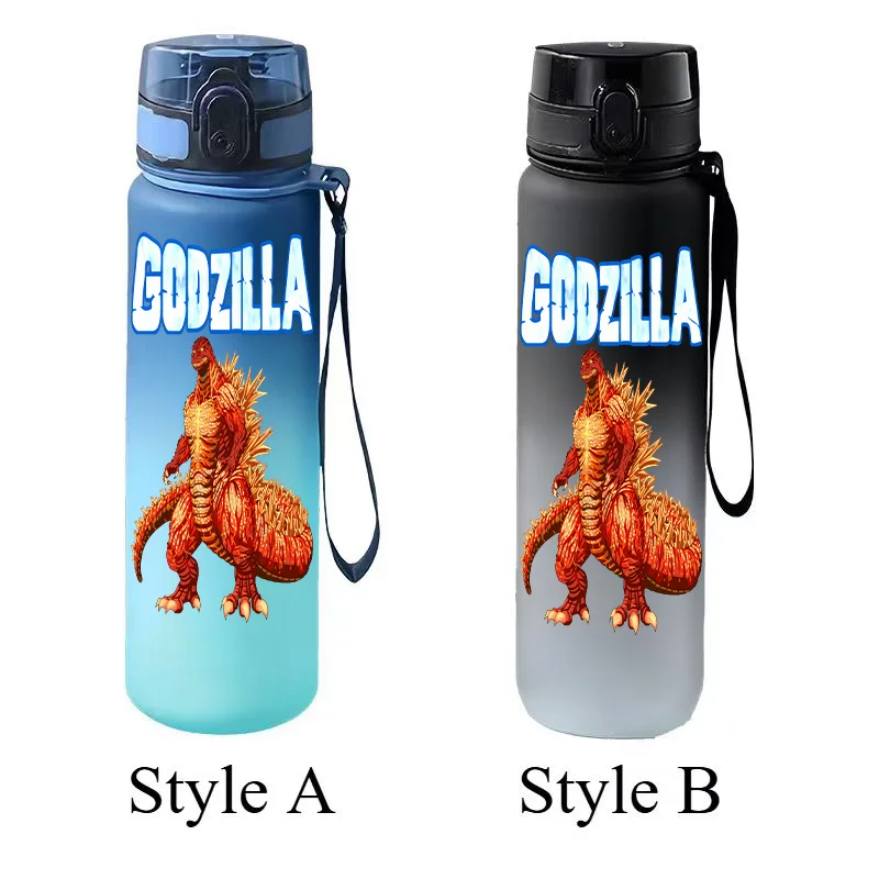650ML Godzilla Monster Gradient Water Bottle Flip Cap Portable Large Capacity Sports Water Cup Gift - view 3