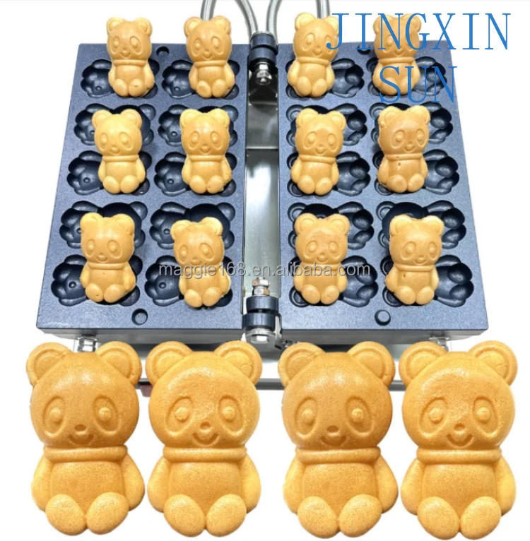 Commercial Use 1800W  Little Bear Waffle Maker Hot Selling Egg Waffle Cone Maker Bubble Maker and Egg Waffle Baker