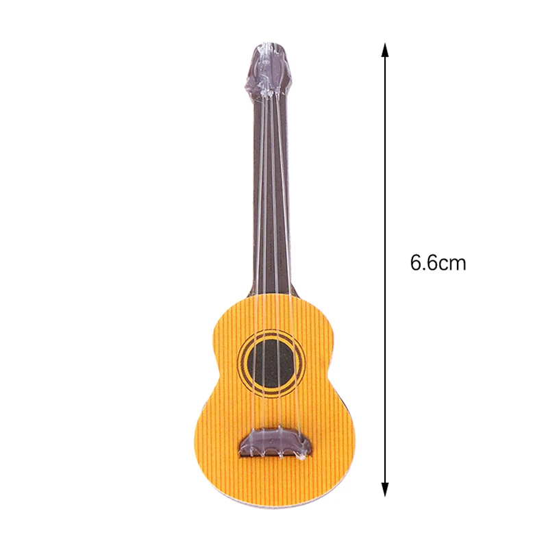 1Pcs 1:12 인형의 집 미니어처 기타 액세서리 악기 인형 집 장식품