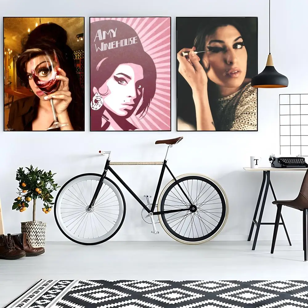 ملصق Jazz & Soul Icon Amy Winehouse لتزيين غرفة المعيشة