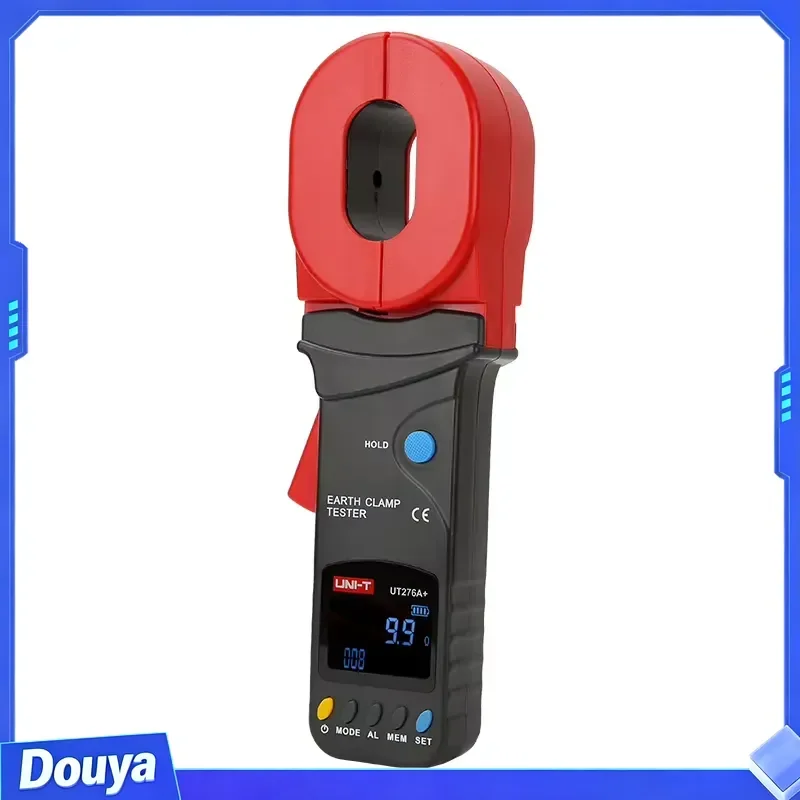 UT276A+ Digital Clamp Earth Ground Tester Resistance Meter 0.01-500ohm 300 Data Storage