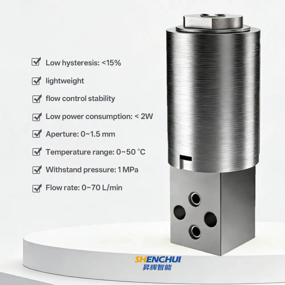 Micro  Pressure  Proportional Valve with Low Hysteresis Miniature Stainless Steel Solenoid Flow Controller